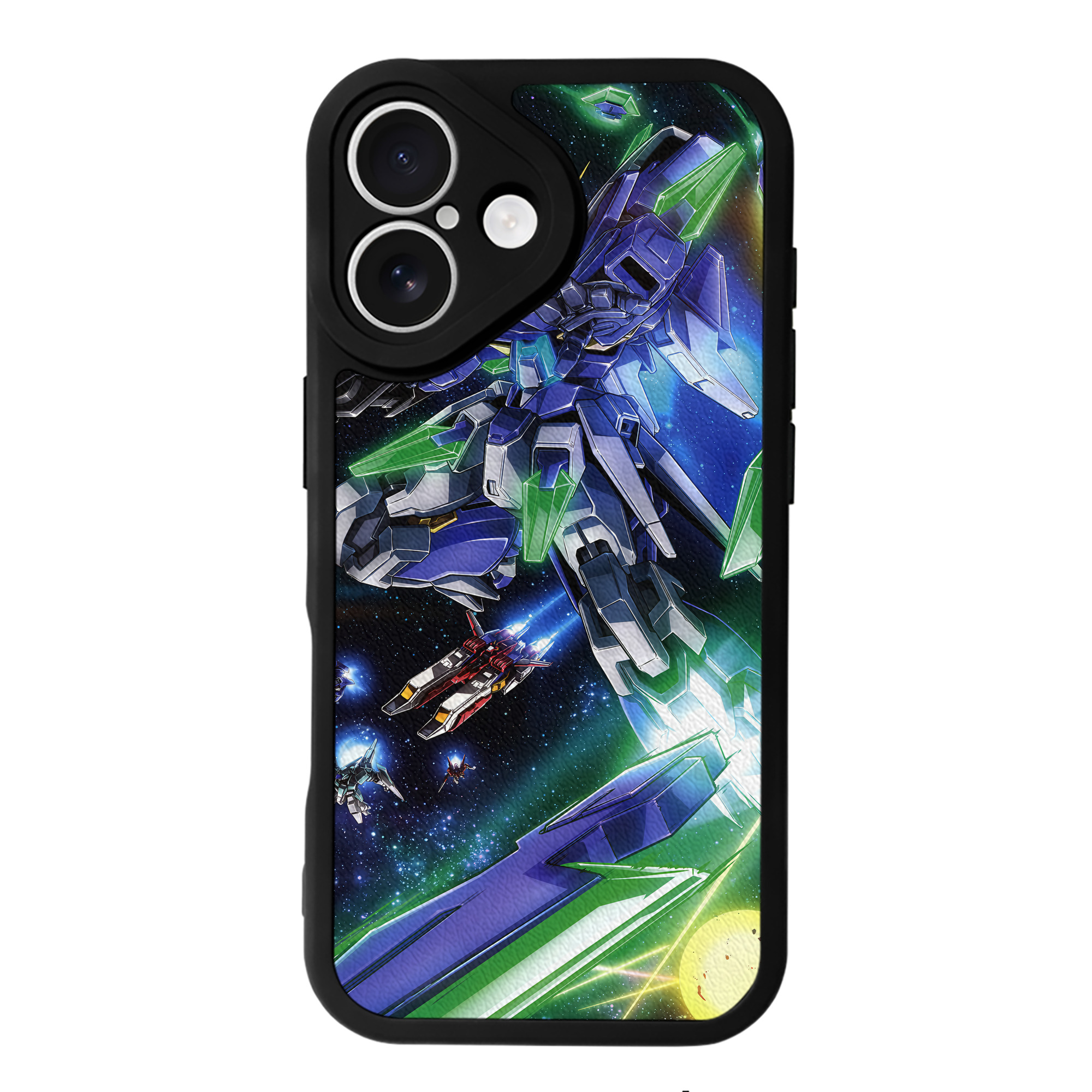 （画像用） 機動戦士ガンダム Mobile Suit Gundam 【iPhone 16シリーズ対応】シリコンスマホケース（レザー調） 材質：シリコン
